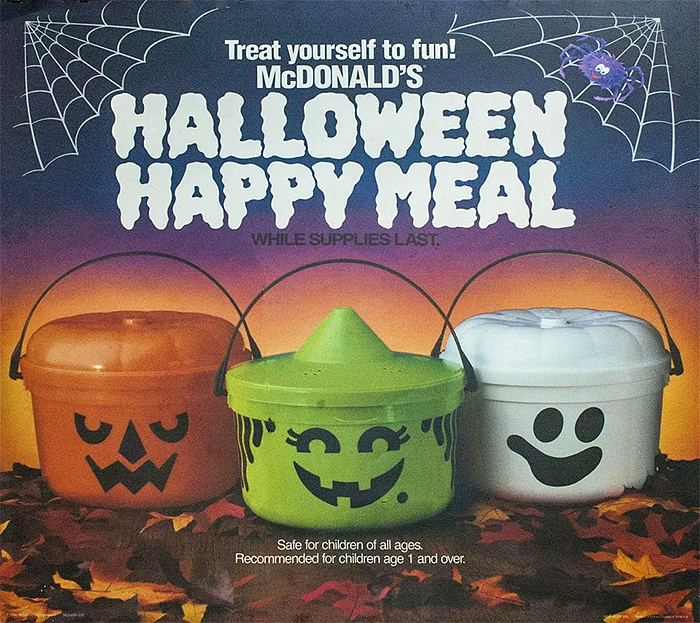 halloween happy meal spooky buckets