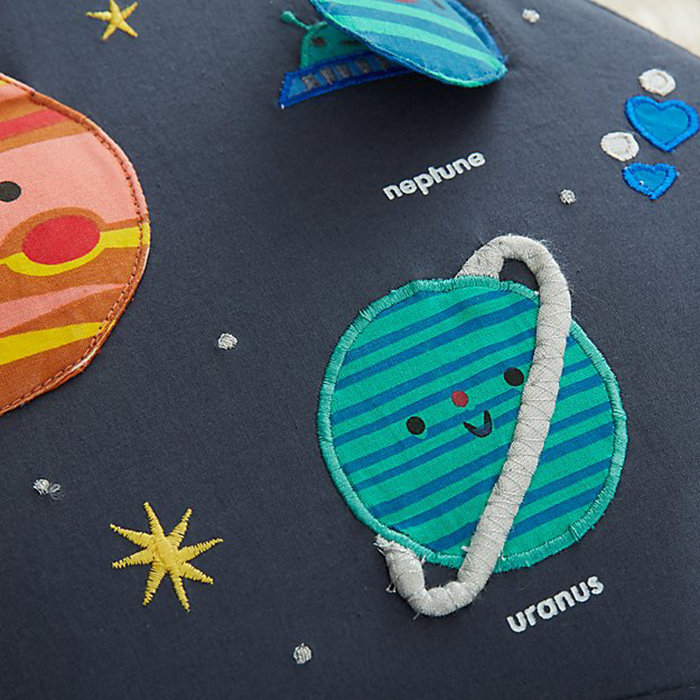infant seat padded tray space-themed