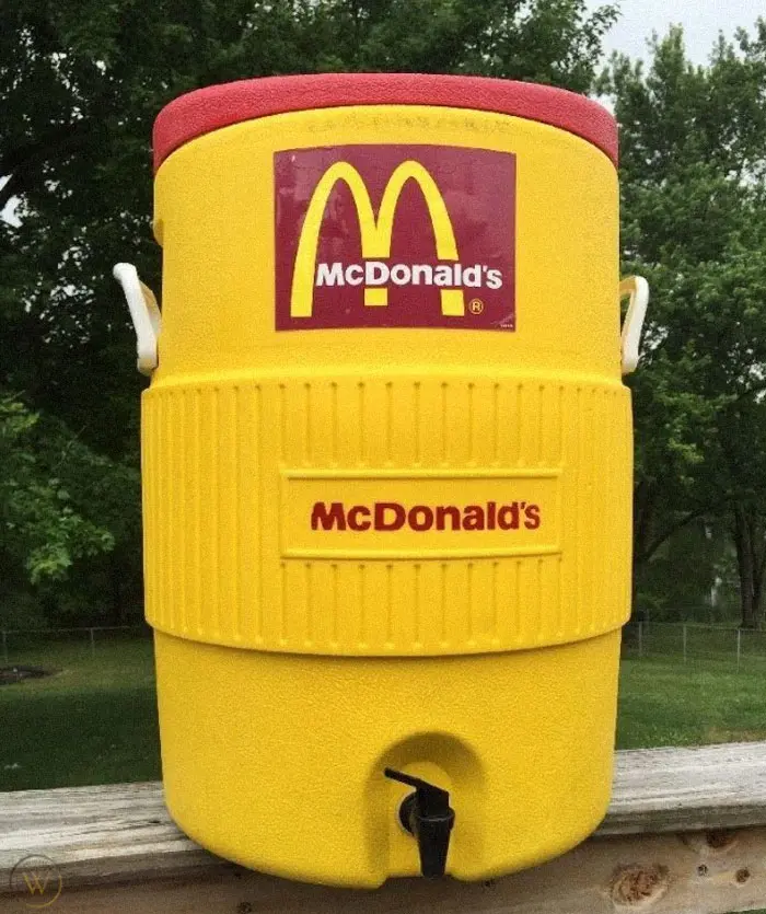 mcdonald's big yellow cooler