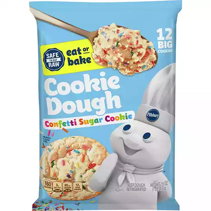 pillsbury confetti sugar cookie dough