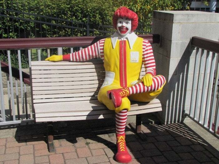 ronald mcdonald bench