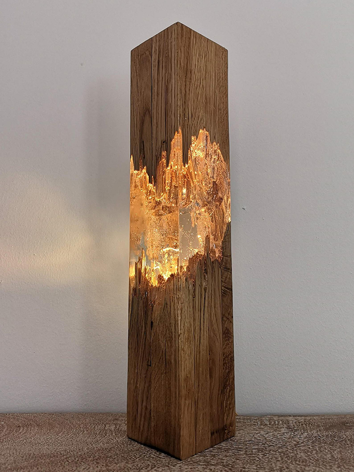 Epoxy Wooden Lamp