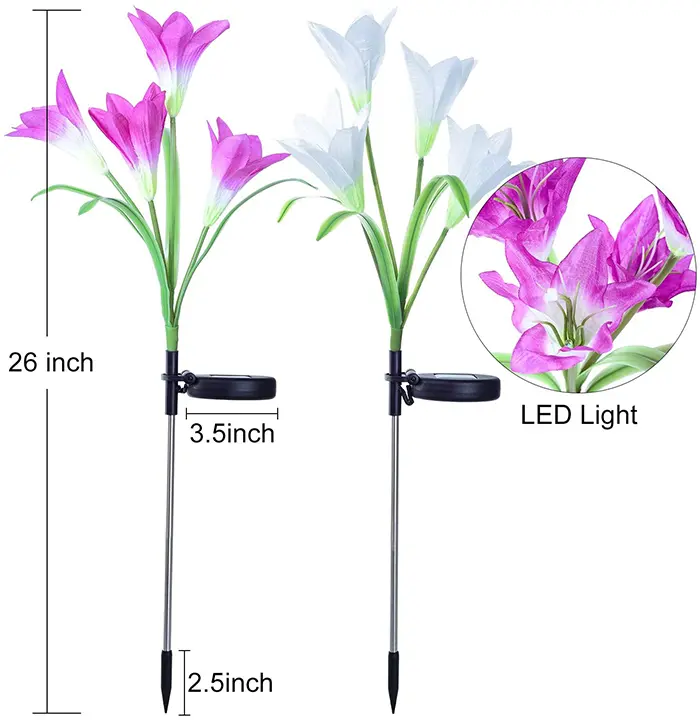 Illuminating Faux Lily Decoration Specifications