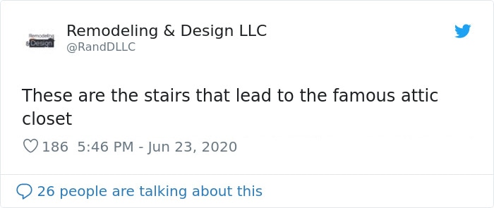 Remodeling & Design LLC Tweet Attic Closet Stairs