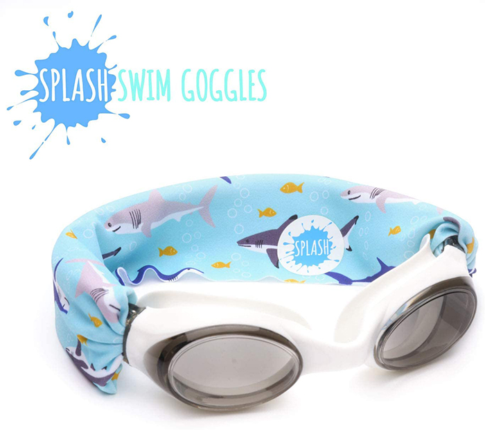 Splash Swim Goggles Shark Print