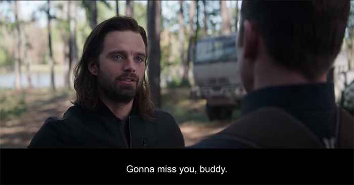 avengers endgame bucky says farewell to captain america