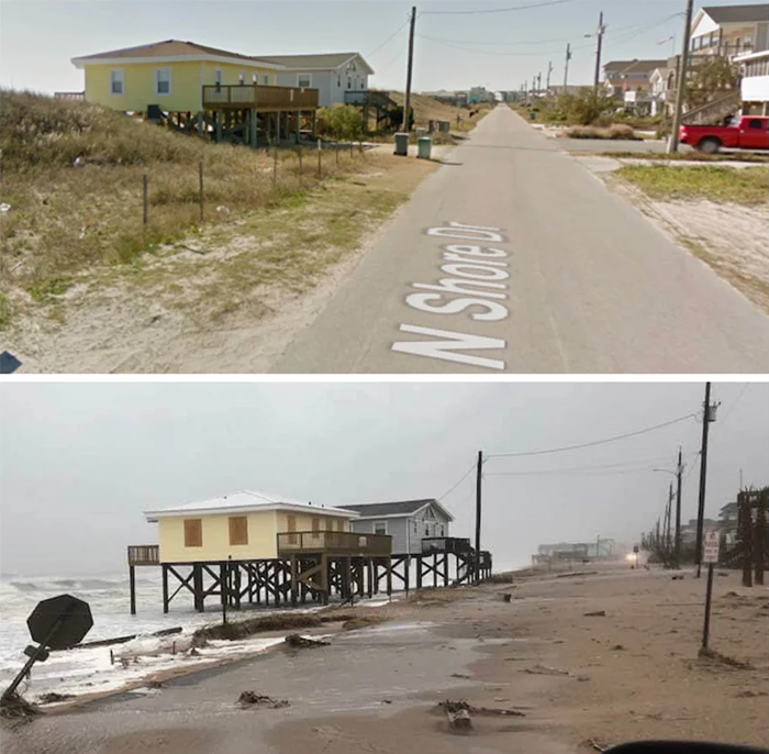 comparison images surf city nc after florence