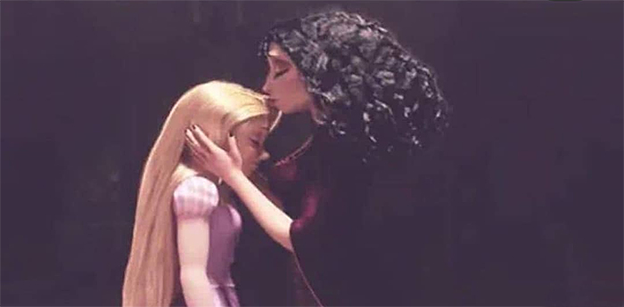 disney mother gothel loves rapunzel hair