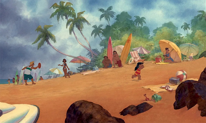 film trivia lilo and stitch watercolor background