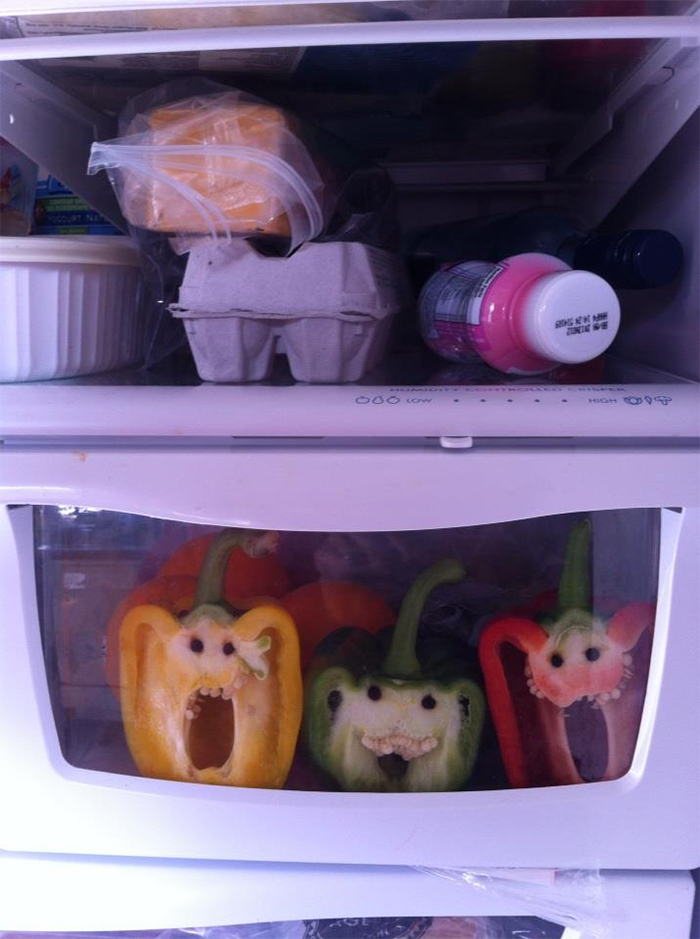 funny pareidolia bell peppers screaming