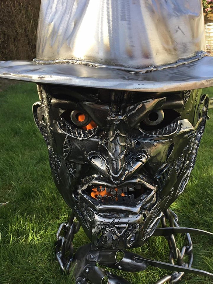 halloween-inspired wood burner
