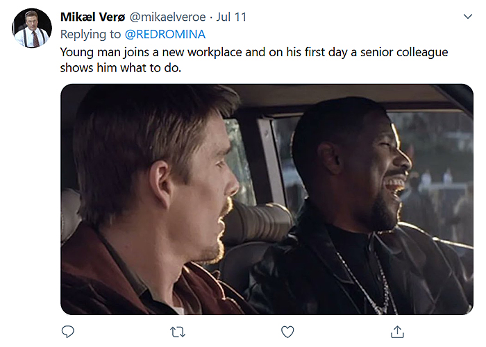 hilarious movie plot comment mikael