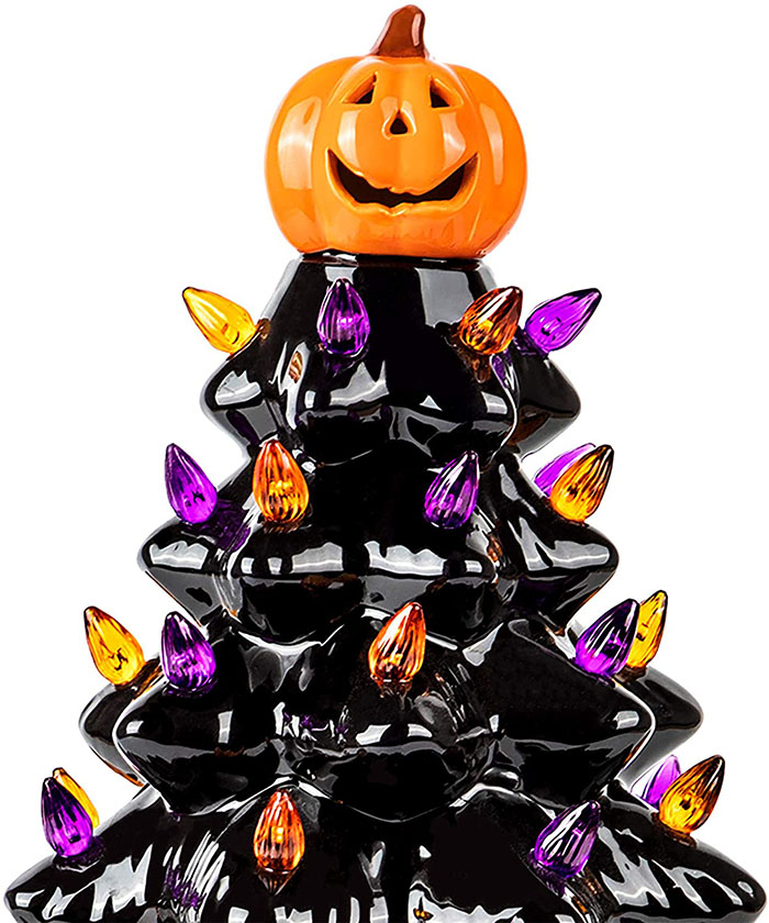 jack-o-lantern tree topper