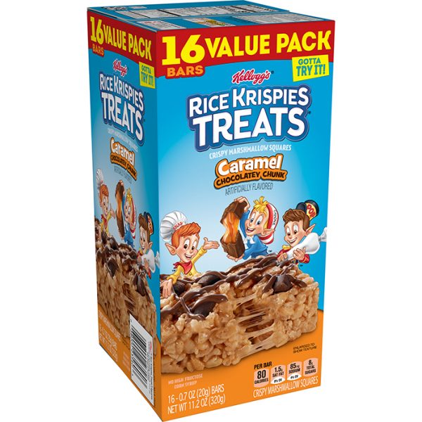 New Rice Krispies Treats Have A Caramel Chocolatey Chunks Flavor