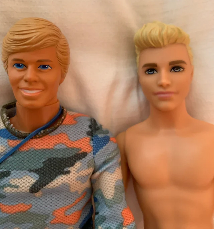 ken doll then and now