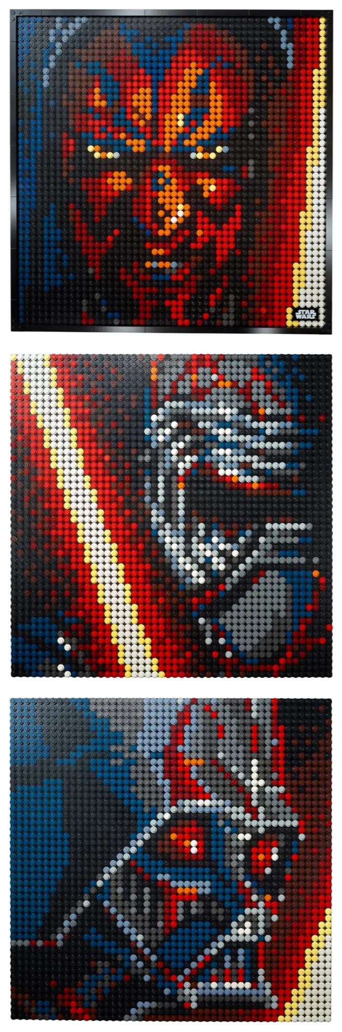 lego posters buildable portraits sith lords