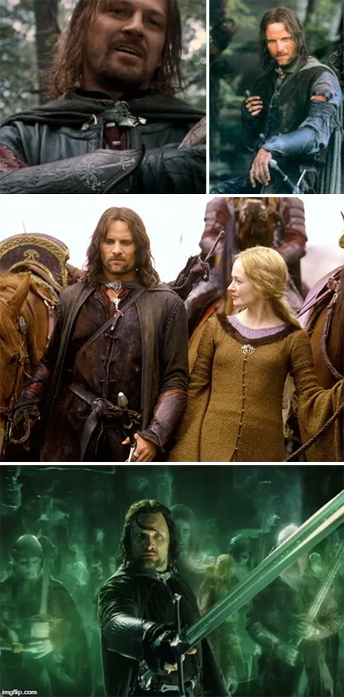 lord of the rings aragorn wears boromir bracers