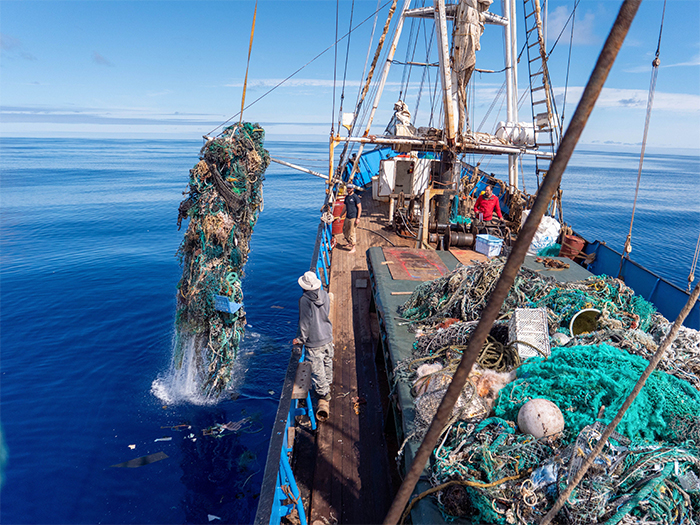 ocean plastic hauled from the pacific garbage patch