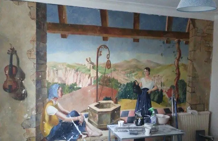 painting discovered under wallpaper