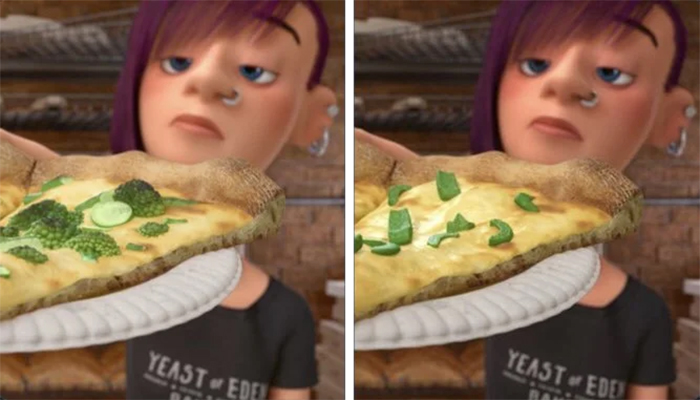 surprising movie details inside out pizza toppings changed