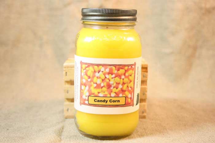 12 ounce candy corn candle