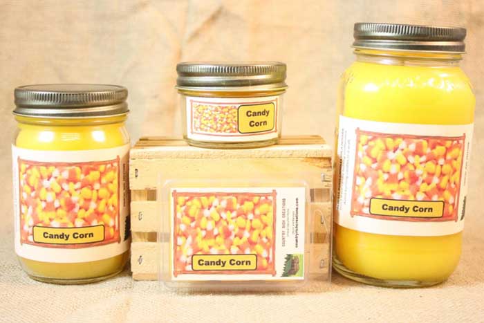 Candy Corn Candle Set