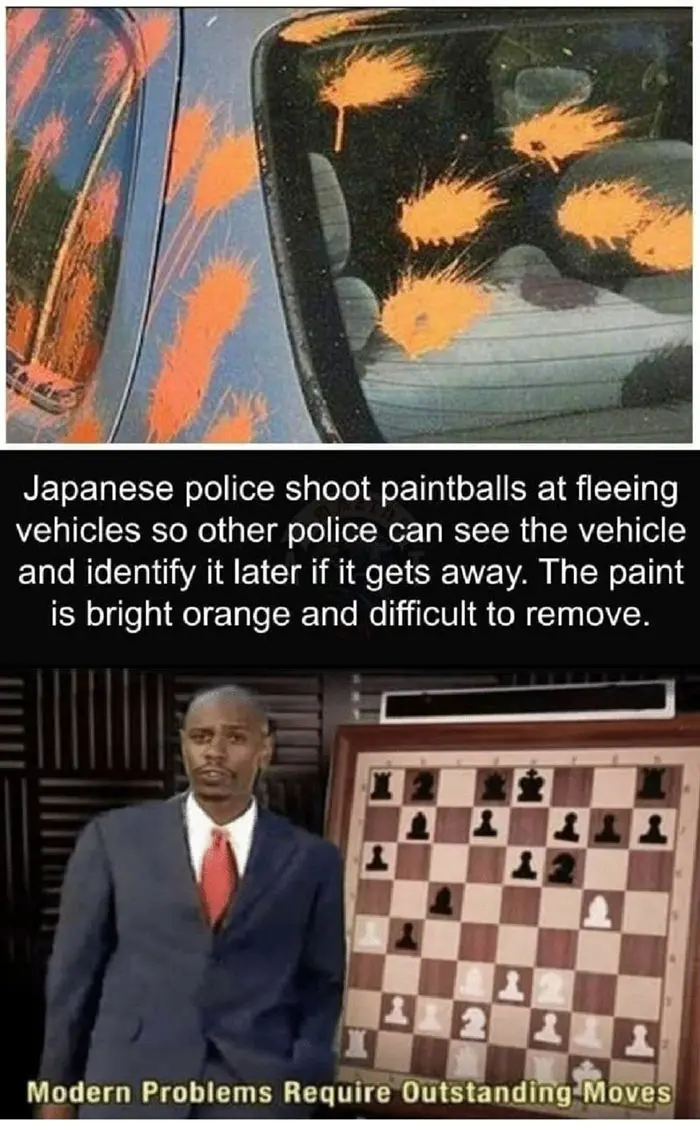 Modern Problems Require Modern Solutions Japanese Orange Paintball