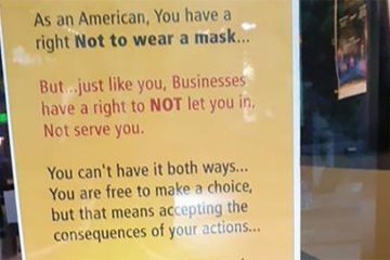 anti-face maskers poster