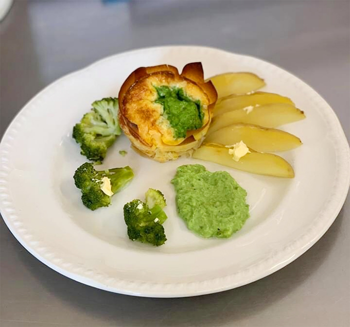 care home head chef dishes goats cheese tart