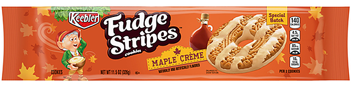 keebler fudge stripes maple creme cookies
