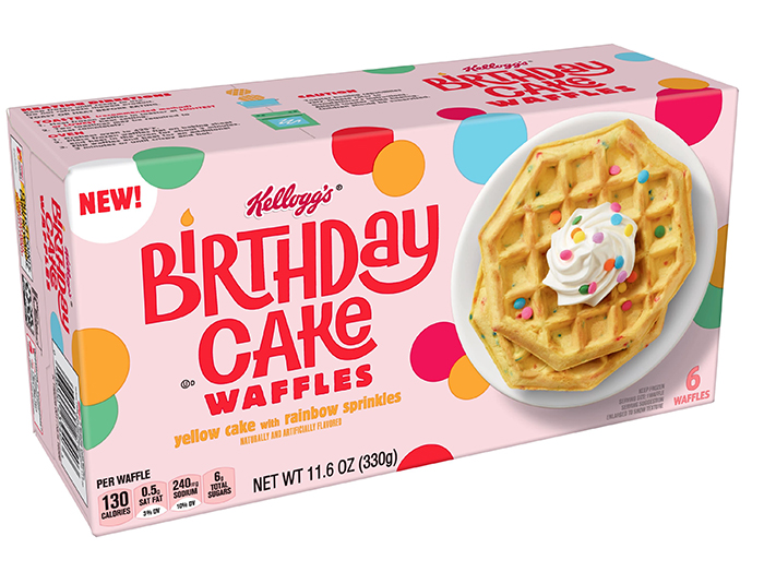 kelloggs birthday cake waffles