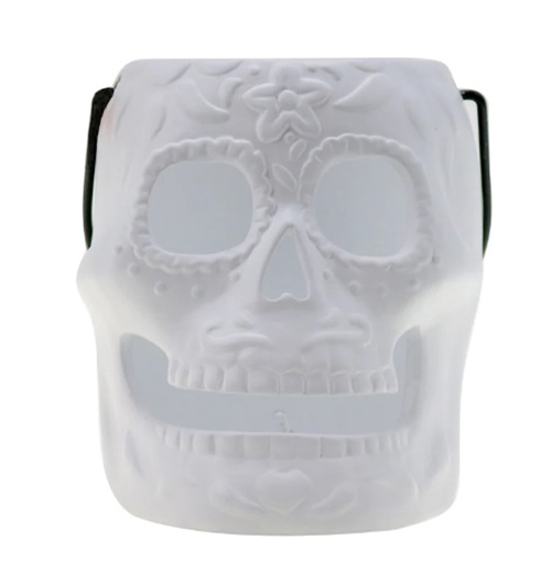 michaels halloween collection 6 inch pre-lit ceramic skull lantern