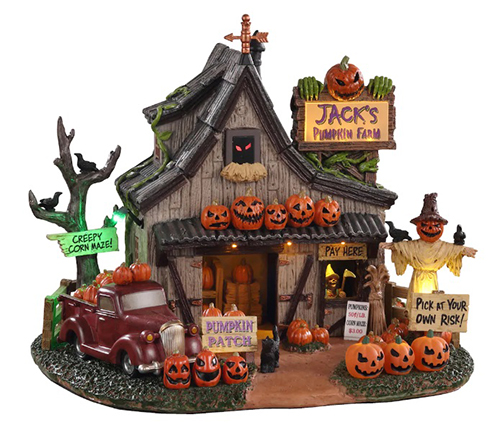 michaels lemax spooky Town jack's pumpkin farm