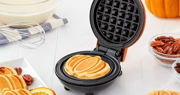 mini pumpkin waffle maker