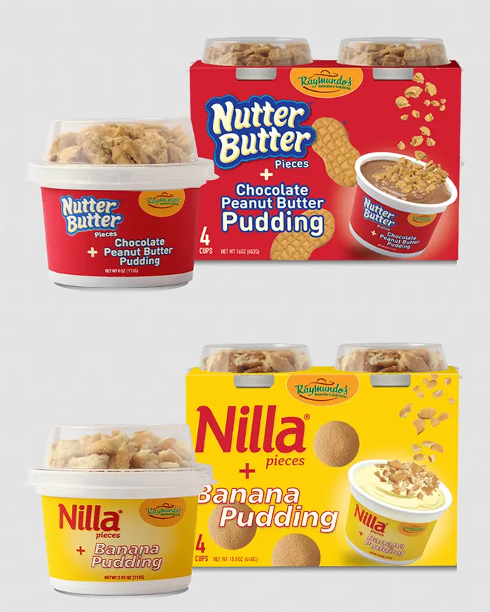 nutter butter and nilla puddings