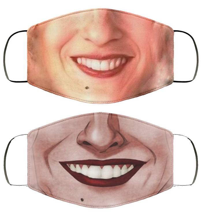 sarah jessica parker smiling mask design