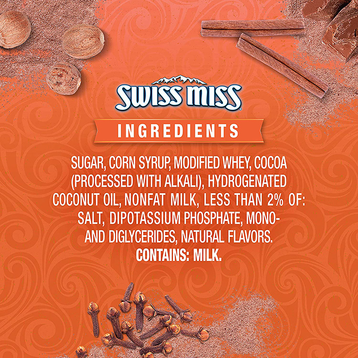 swiss miss pumpkin spice hot cocoa mix ingredients