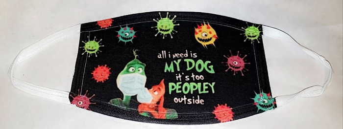 all i need is my dog it's too peopley outside grinch face mask