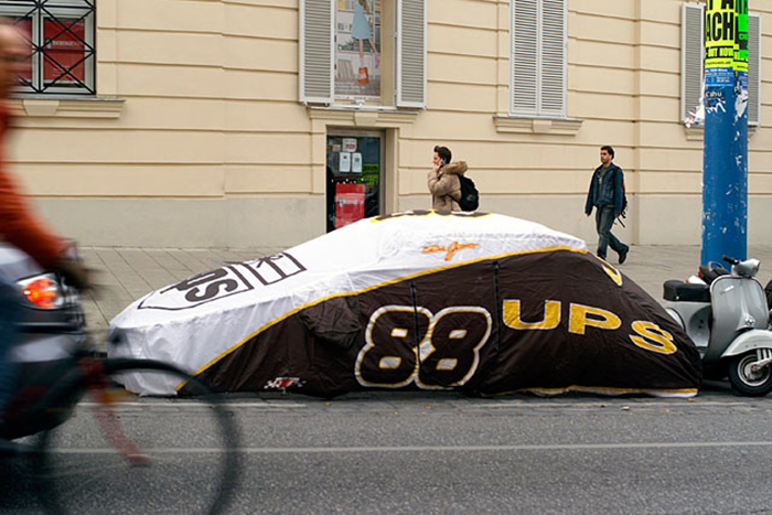 automobile-inspired portable shelter