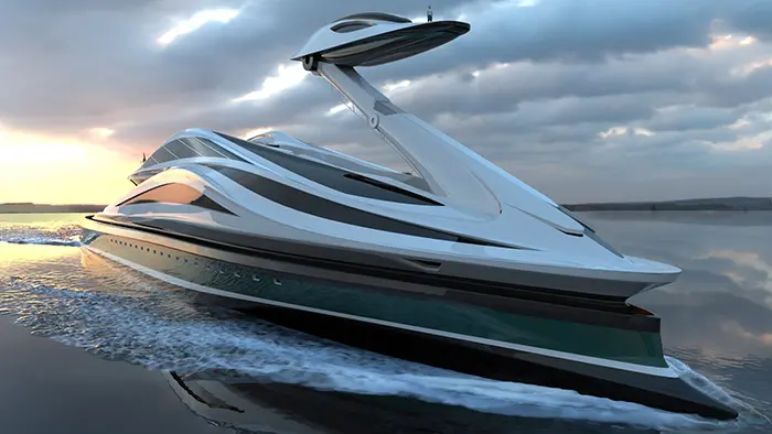 avanguardia luxury electric yacht concept