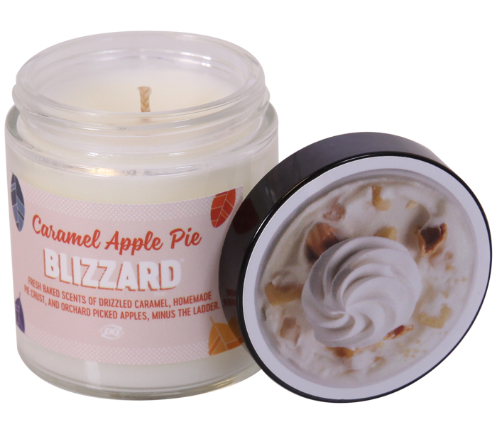 caramel apple pie blizzard candle