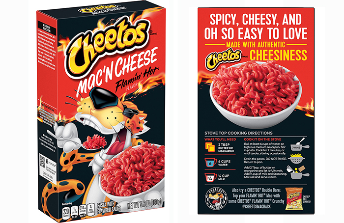 cheetos mac 'n cheese flamin hot