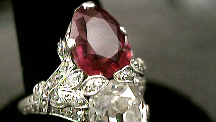 diamond and ruby ring worth a fortune