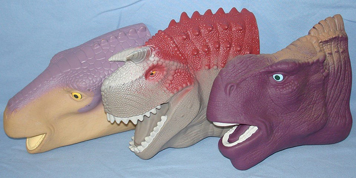 dinosaur hand puppets