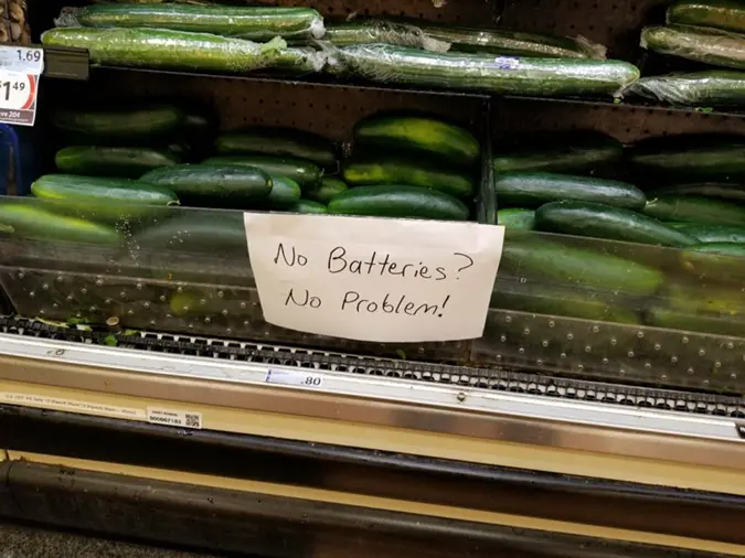 funny shops florida supermarket puts raunchy sign on cucumber display