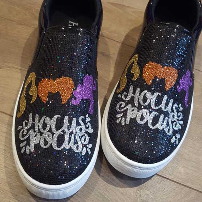 glittery hocus pocus sneakers