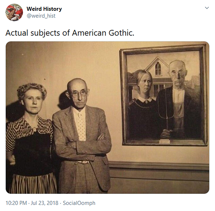 interesting historical facts american gothic subjects