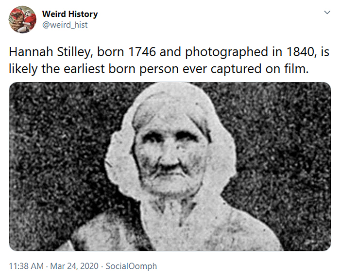 interesting historical facts first person captured on film