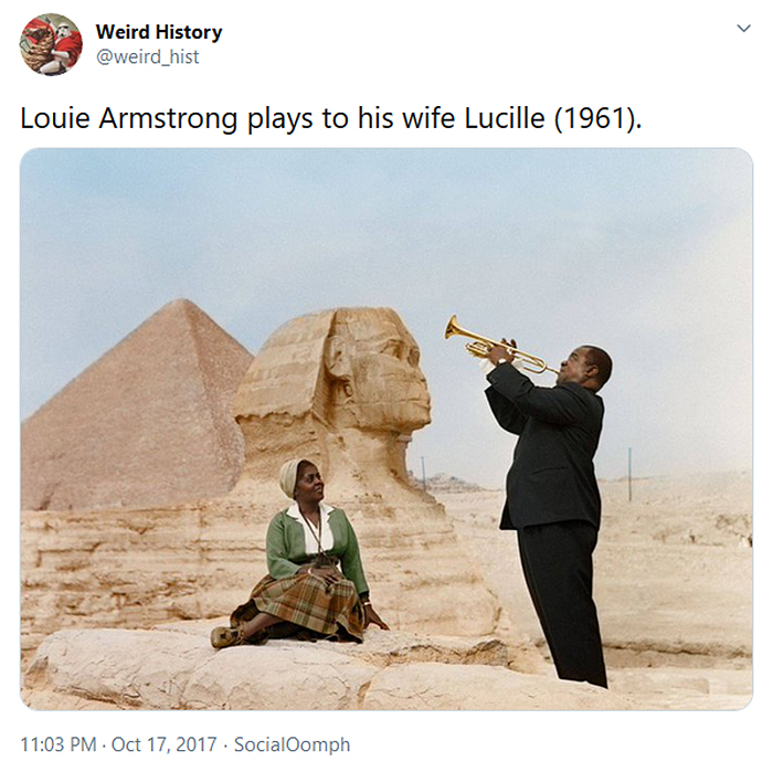 interesting historical facts louie armstrong wife