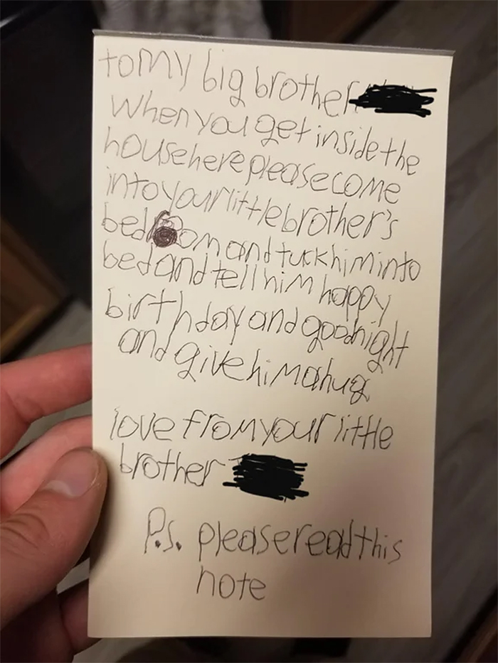 letter from little brother with autism